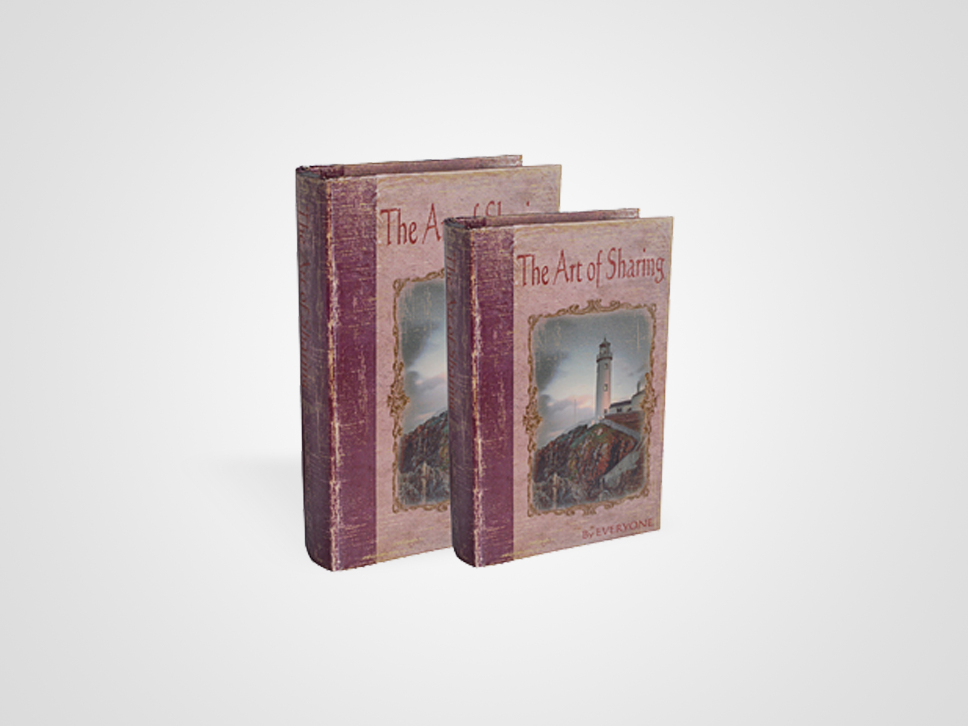 

Набор из 2 шкатулок в виде старинных книг