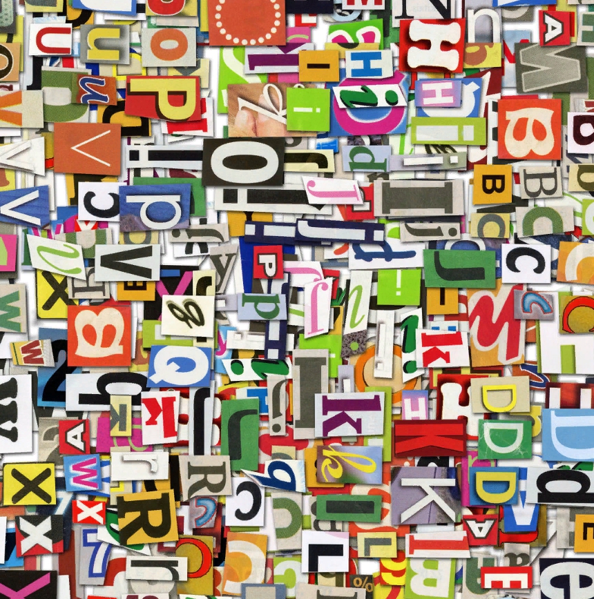 

Дизайнерские обои Magazine Letters