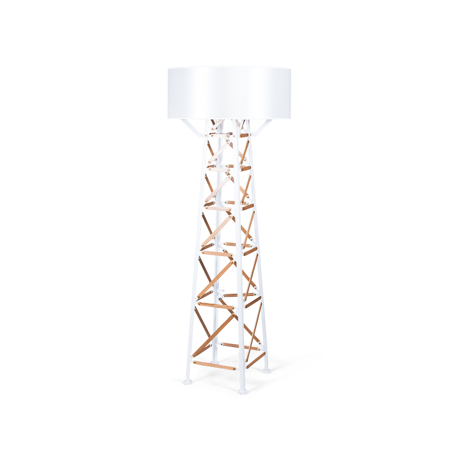

Торшер Construction с белым плафоном