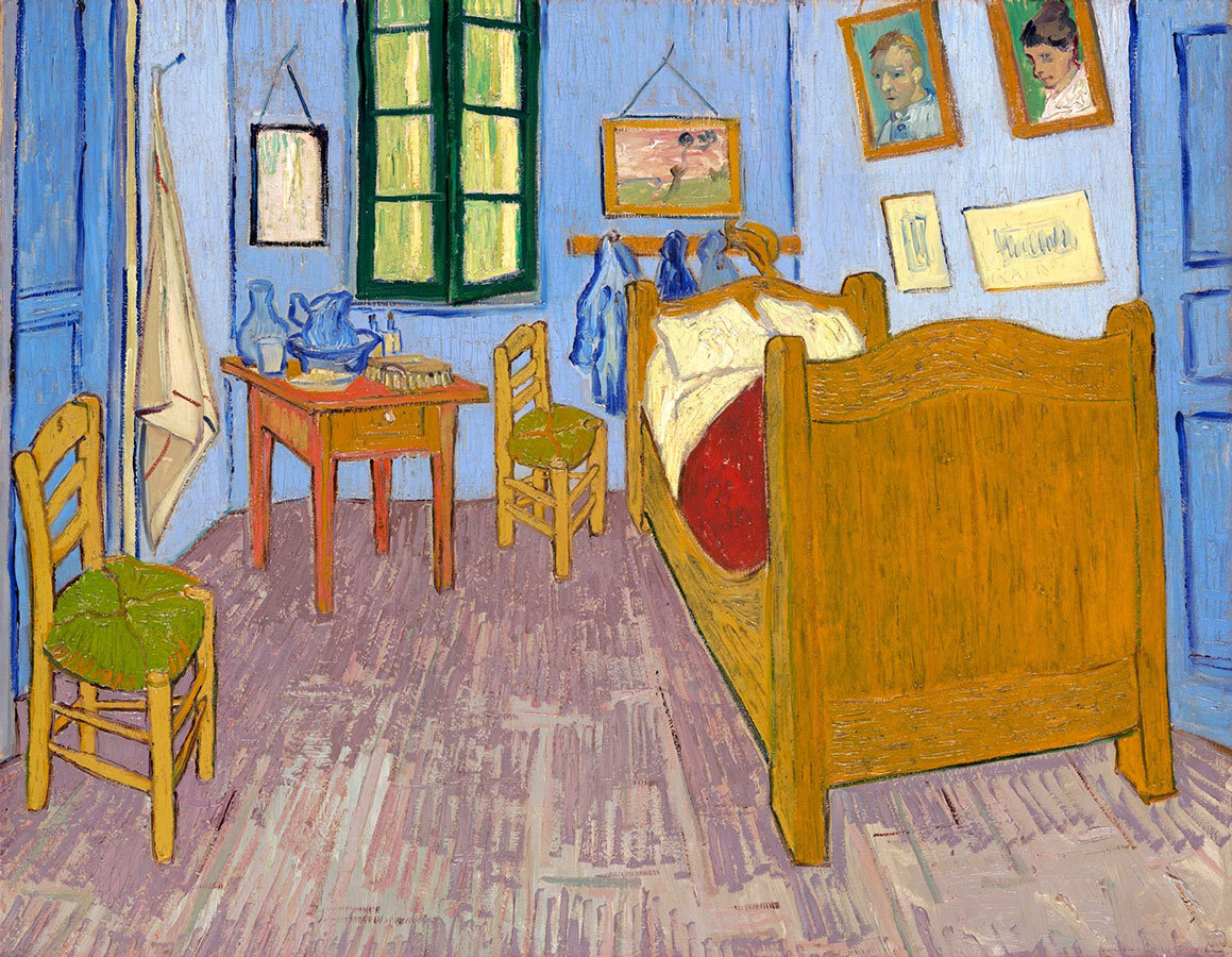

Репродукция картины на холсте Vincent's Bedroom in Arles 1889 г.