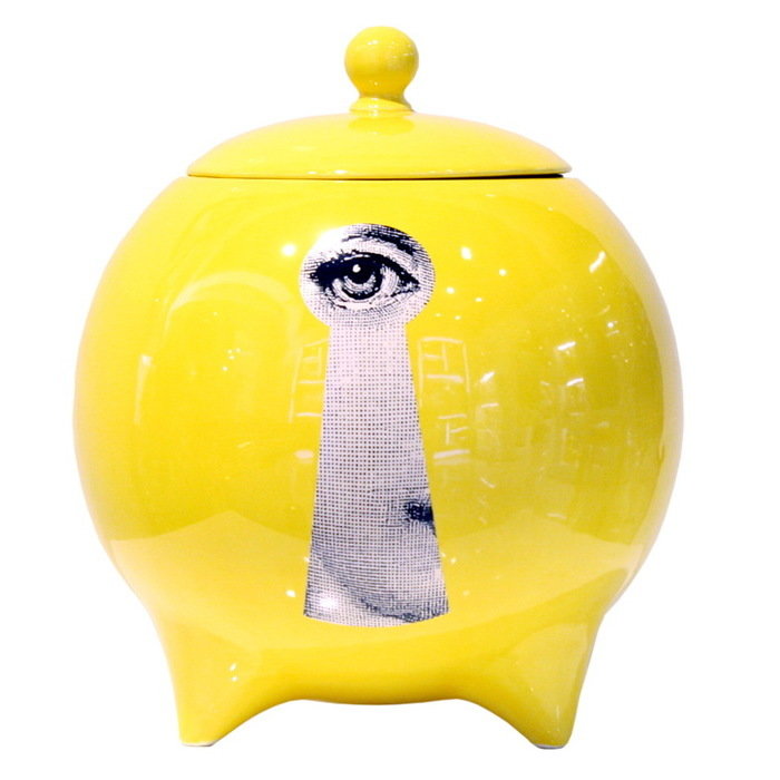 Декоративная ваза с крышкой La Chiave Yellow Декоративная ваза с крышкой La Chiave Yellow