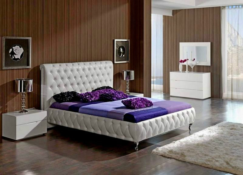 

Двухспальная кровать Adriana белого цвета 160х200