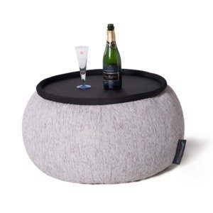 Бескаркасный стол-бин бэг Ambient Lounge Versa Table - Tundra Spring (светлый, почти белый цвет)