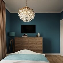 Фото из портфолио Спальня в синих тонах – фотографии дизайна интерьеров на INMYROOM
