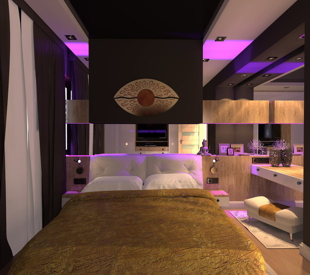 Фотография: Спальня в стиле Современный, Эклектика – фото на INMYROOM