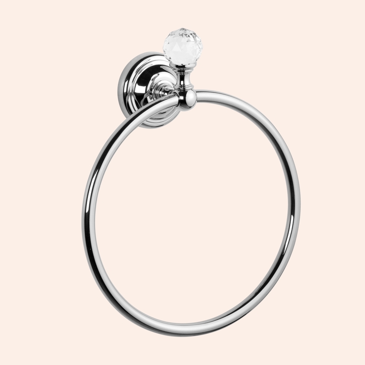 

Полотенцедержатель кольцевой Crystal с кристаллом Swarovski