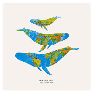 Картина (репродукция, постер): Les baleines bleues dans l'ocean bleu