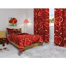 Комплект фотоштор: Алые сердца Комплект фотоштор: Алые сердца
