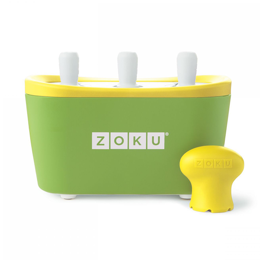 Набор для приготовления мороженого Zoku Triple Quick Pop Maker зеленый