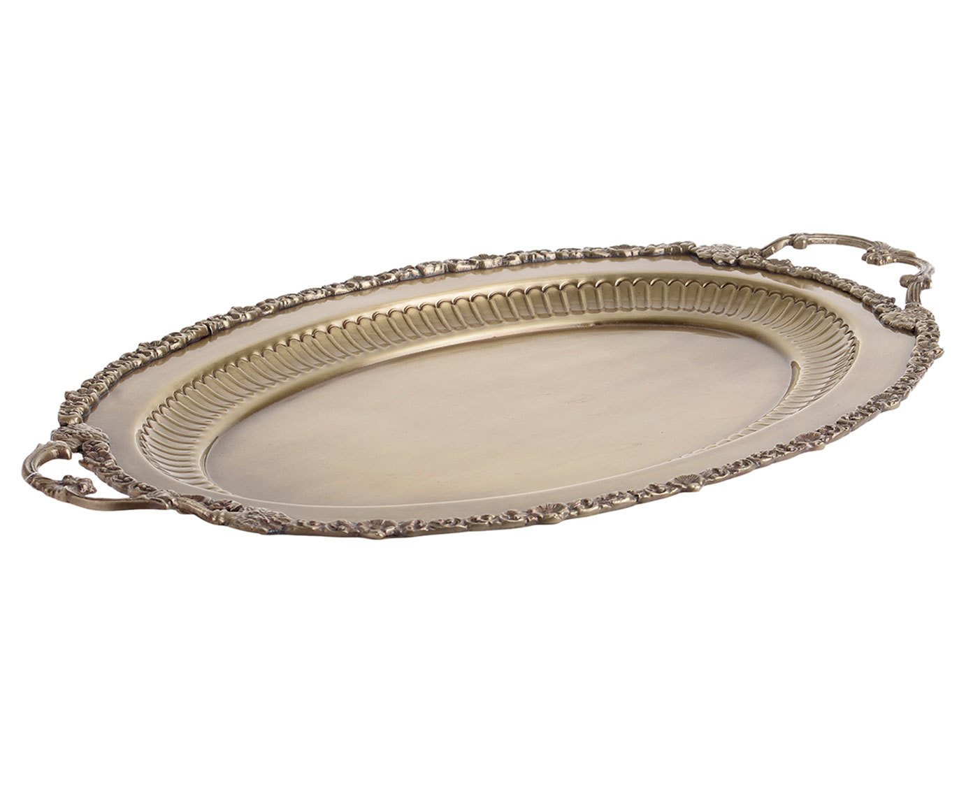 

Поднос металлический латунного цвета