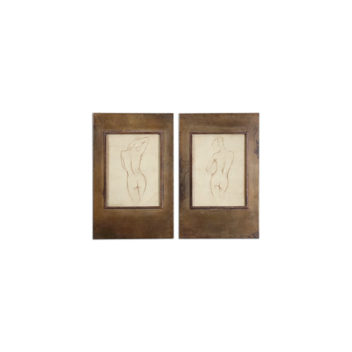 Сет из двух картин Bronze Figures Сет из двух картин Bronze Figures