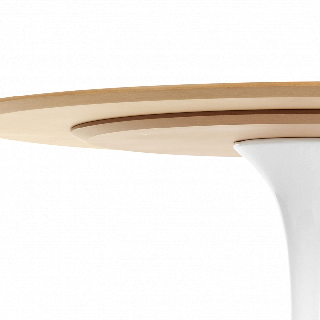 

Стол обеденный Tulip Wood с деревянной столешницей