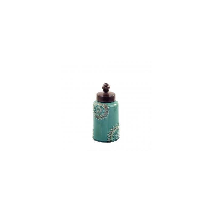 Банка с крышкой Turquoise Mehndi Stoneware Lidded Jar Банка с крышкой Turquoise Mehndi Stoneware Lidded Jar