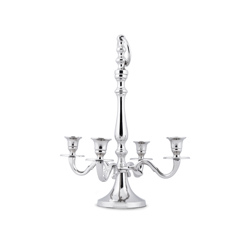 

Подсвечник Foliar из металла серебряного цвета