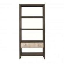 Стеллаж GREGORY BOOKCASE WITH DRAWER - BROWN Стеллаж GREGORY BOOKCASE WITH DRAWER - BROWN