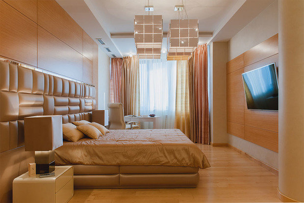 Фотография: Спальня в стиле Современный, Хай-тек, Квартира, Дома и квартиры, Москва – фото на INMYROOM
