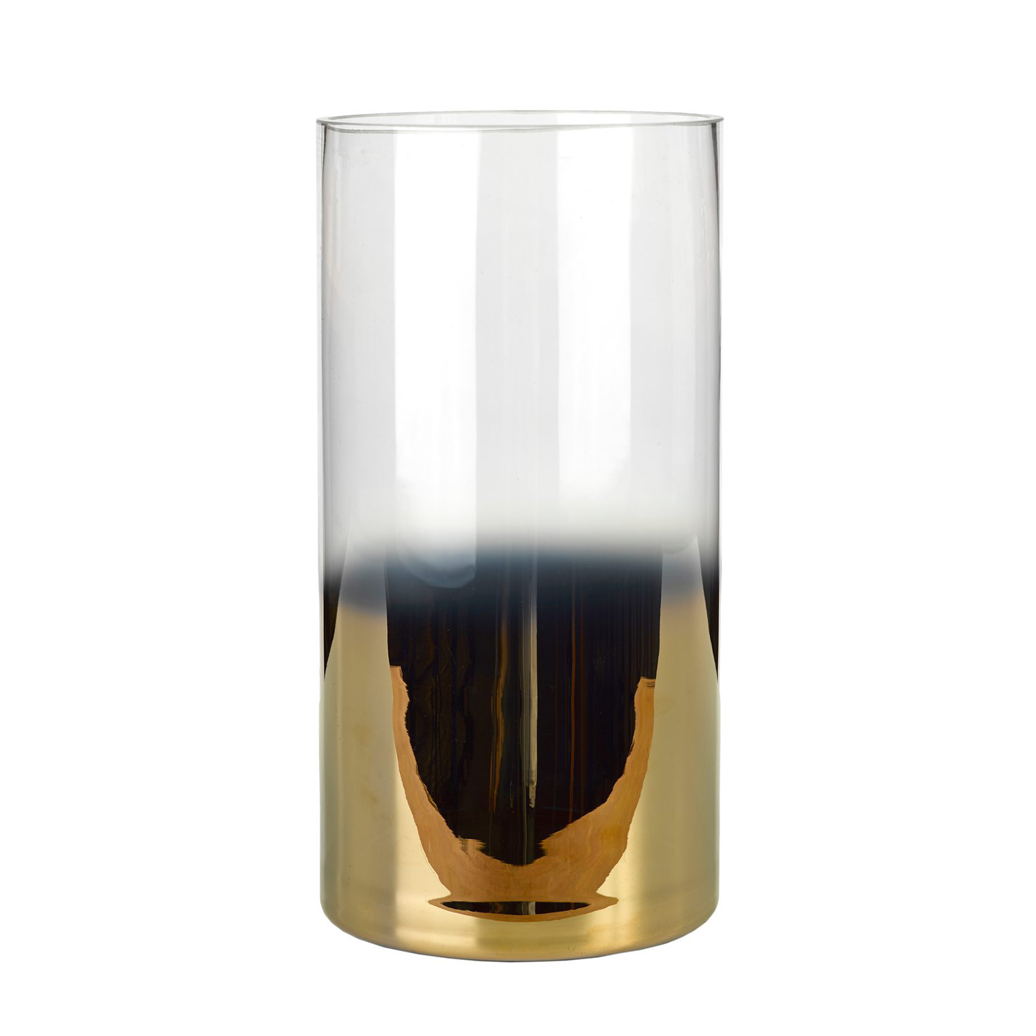 

Подсвечник Half Clear Gold l из стекла