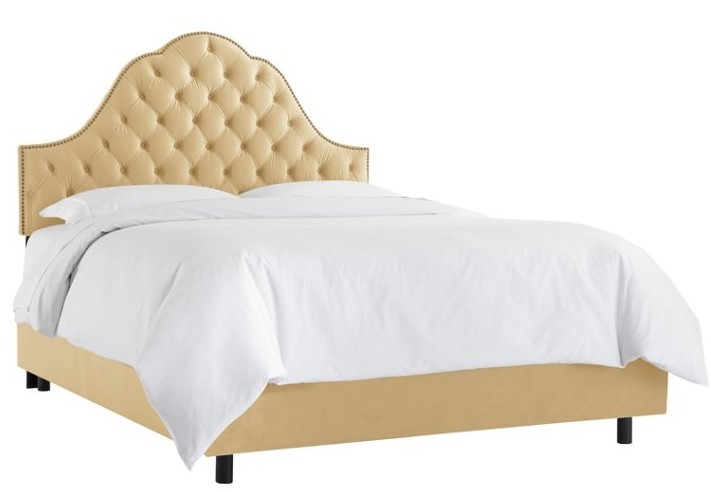 

Кровать Alina Tufted Wheat 160х200 бежевого цвета