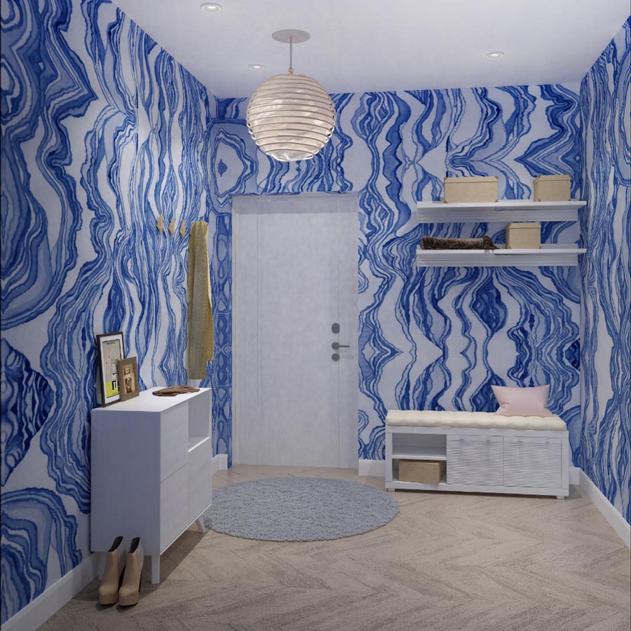 

Дизайнерские обои Lacy Moire Azure