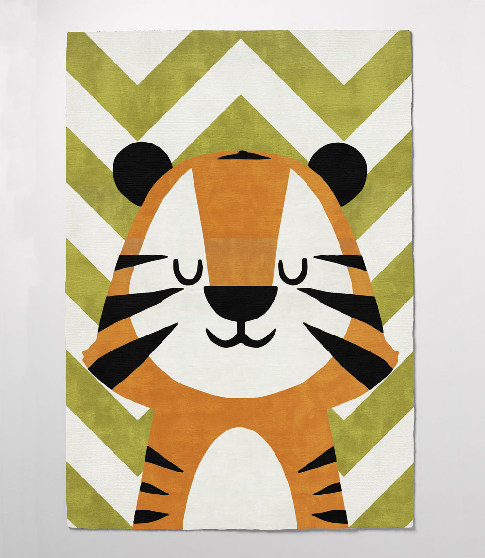 

Ковер Tiger Cub Green на зеленом фоне 200х280