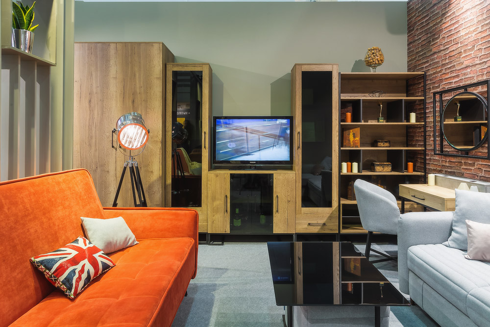 

Стеллаж Loft коричневого цвета
