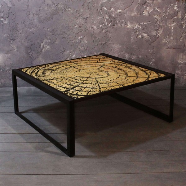 

Журнальный столик Wood из массива сосны и стали