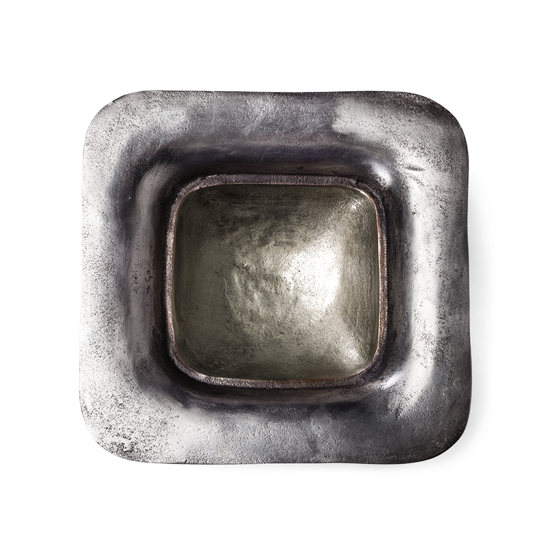 

Ваза на ножке Milline Quadro серебряного цвета