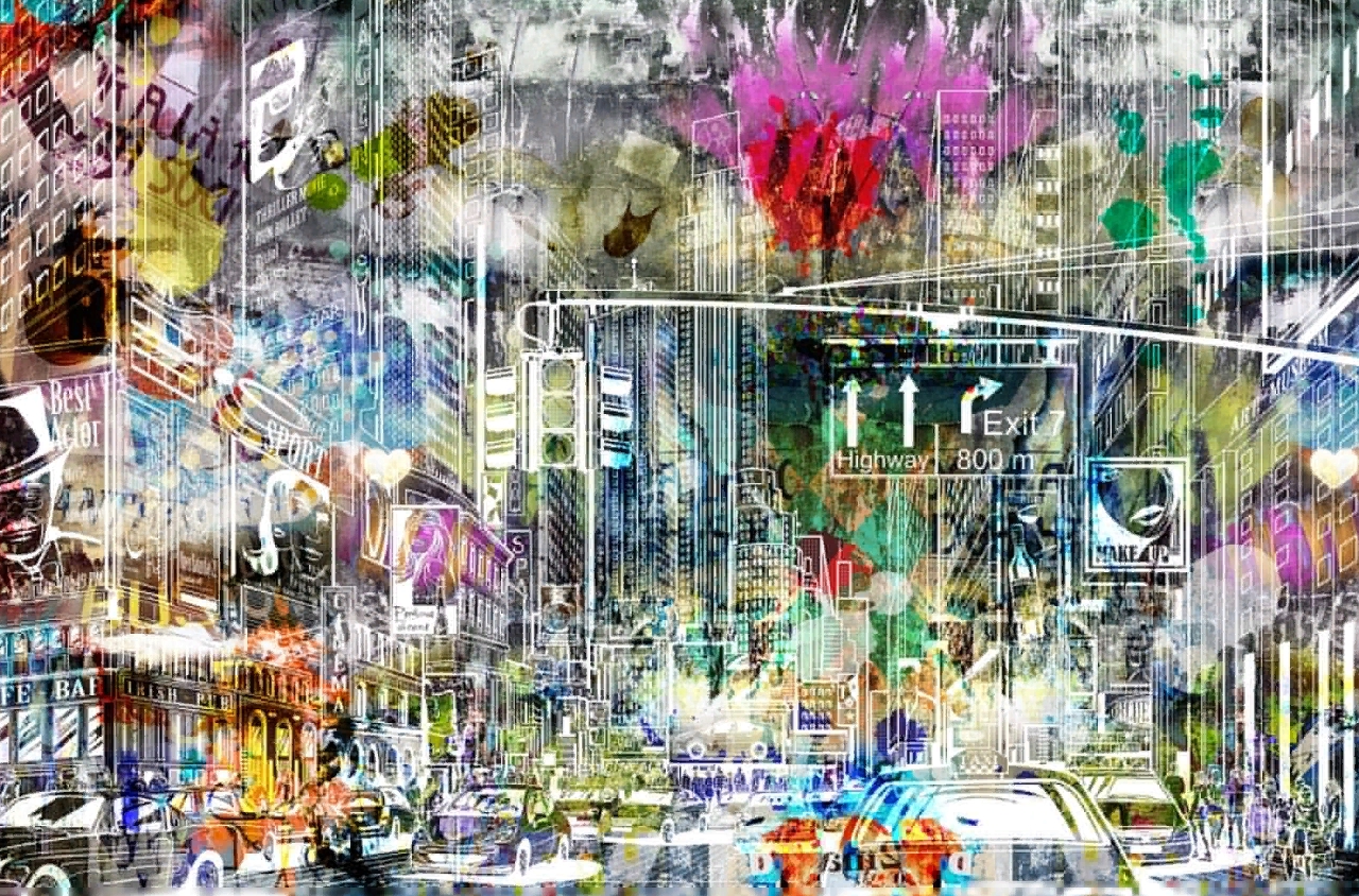 

Дизайнерские обои Cartoon City Graffiti