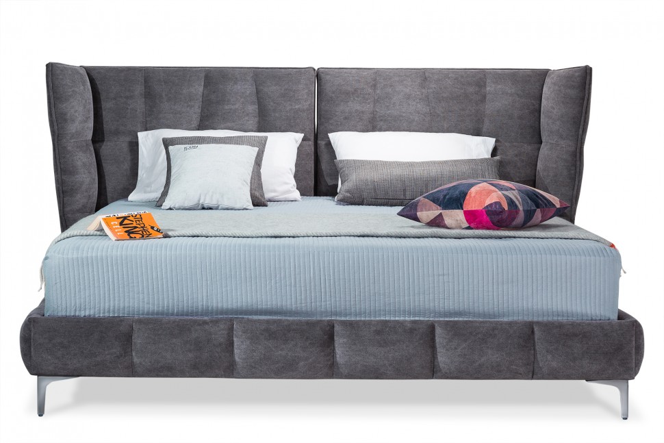 

Кровать Venture Flow серого цвета 160х200