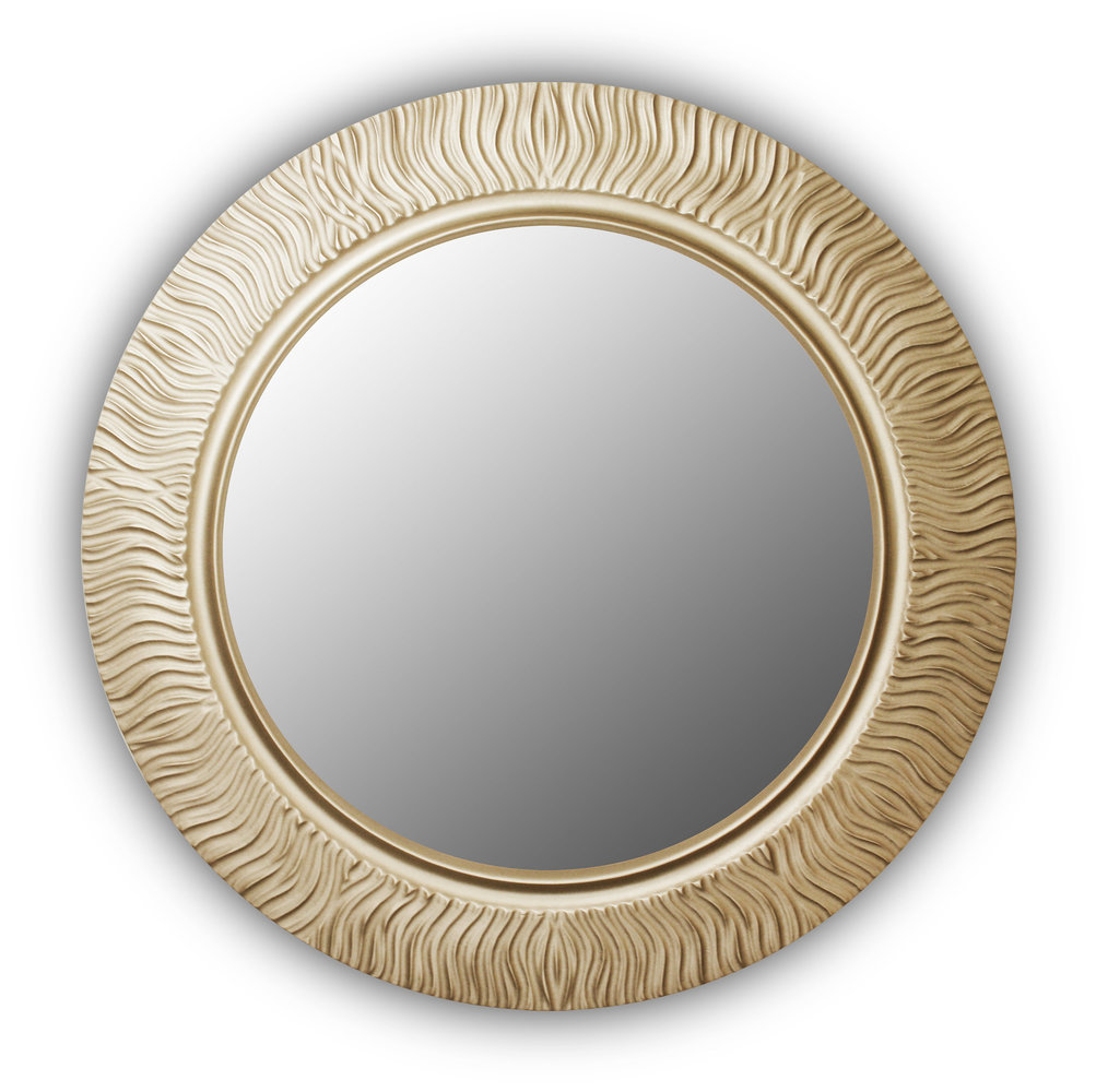 Настенное зеркало Fashion Wave Gold