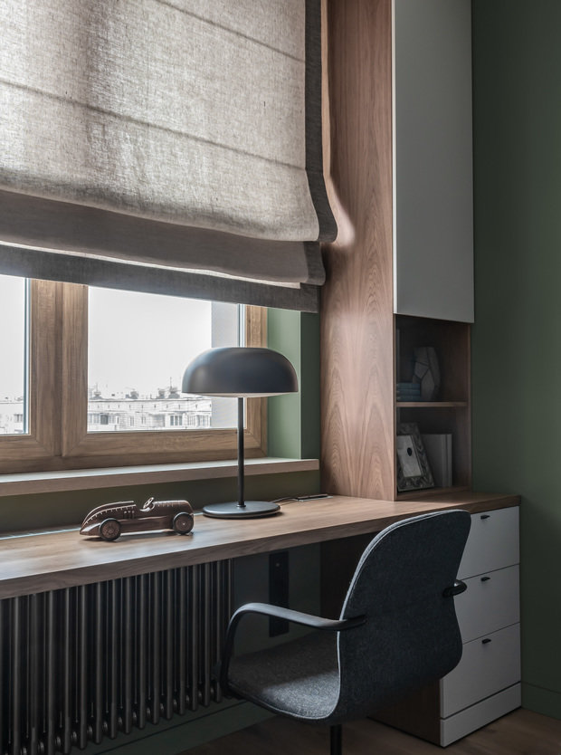 Фото из портфолио Современная квартира с нотками эко-мотивов – фотографии дизайна интерьеров на INMYROOM