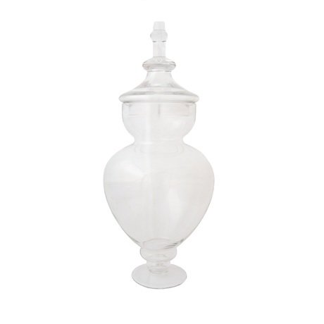 Настольная ваза Mela Small Vase из прозрачного стекла.