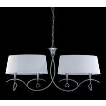 Подвесная люстра Mantra Mara Chrome - White в стиле арт-деко Подвесная люстра Mantra Mara Chrome - White в стиле арт-деко