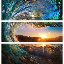 Триптих с фотопечатью "Морской закат" Триптих с фотопечатью "Морской закат"