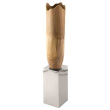 Ваза Footed Wooden on Stainless Steel Pillar Ваза Footed Wooden on Stainless Steel Pillar