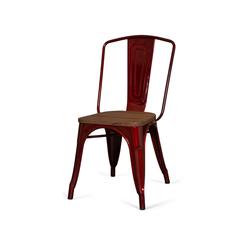 

Стул Tolix Marais z Wood с деревянным сидением