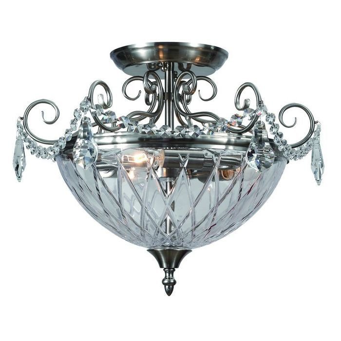 Потолочный светильник Divinare Reggia из металла и стекла Потолочный светильник Divinare Reggia из металла и стекла
