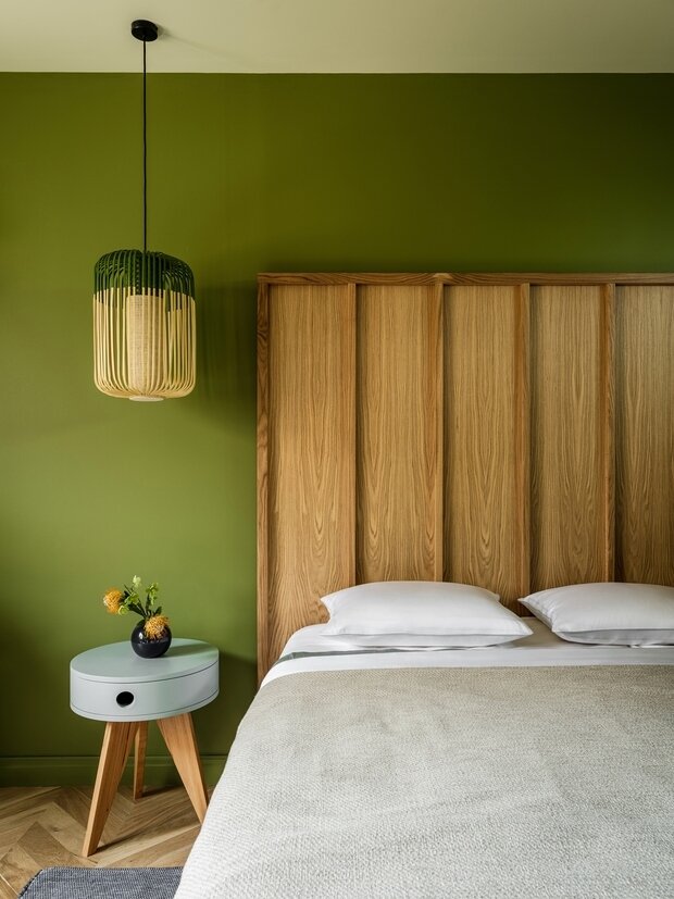 дизайн спальни в зеленых тонах | Дизайн, Интерьер, Зеленая спальня