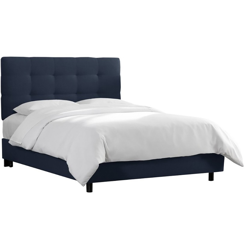 

Кровать Alice Tufted Blue синего цвета 180х200