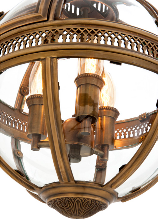 

Подвесной светильник Eichholtz Lantern Residential из металла и стекла