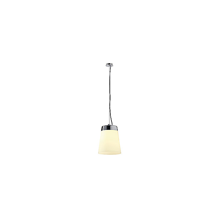Светильник подвесной Cone Shade Satin хром/ стекло белое Светильник подвесной Cone Shade Satin хром/ стекло белое