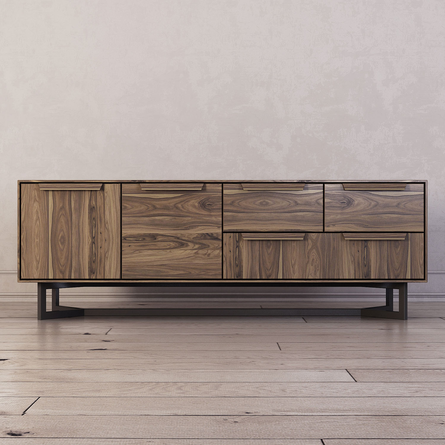 

Тумба под тв с ящиками Hedberg цвета орех