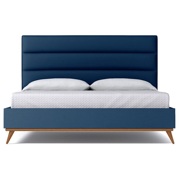 Кровать Cooper Blueberry синего цвета 180х200 Кровать Cooper Blueberry синего цвета 180х200