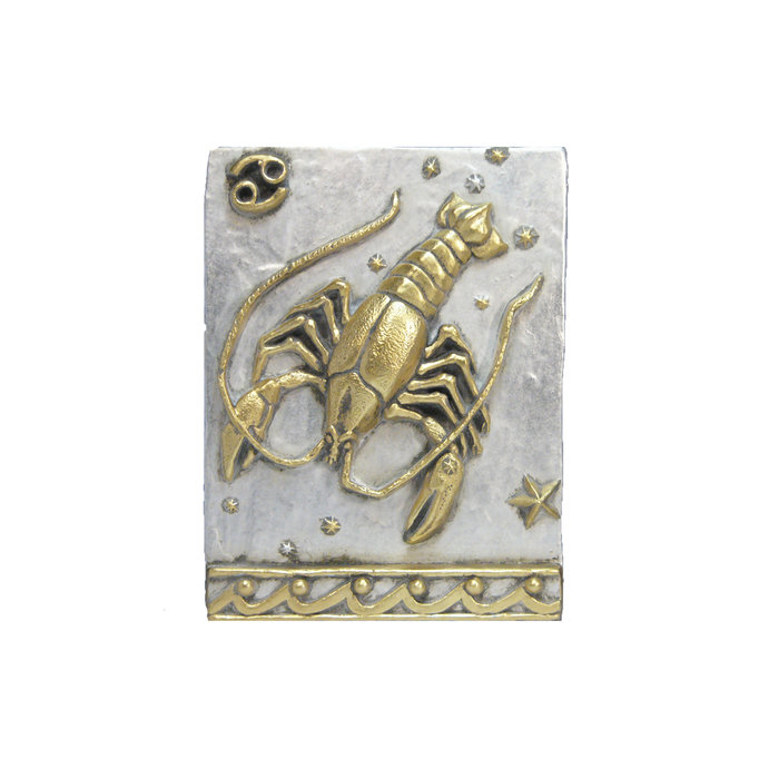 Панно Знак зодиака РАК (серебряно-золотой) Панно Знак зодиака РАК (серебряно-золотой)