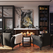 Фото из портфолио Камин в гостиной - 3D визуализация.  – фотографии дизайна интерьеров на INMYROOM