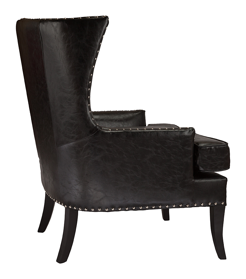 

Кресло Gramercy Club Chair черная экокожа