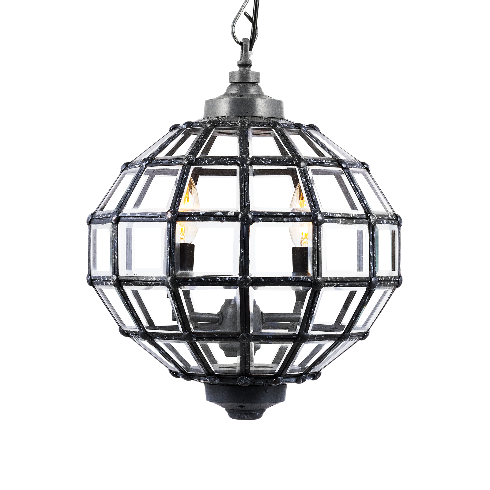 

Подвесная люстра Luna Timbre из металла и стекла