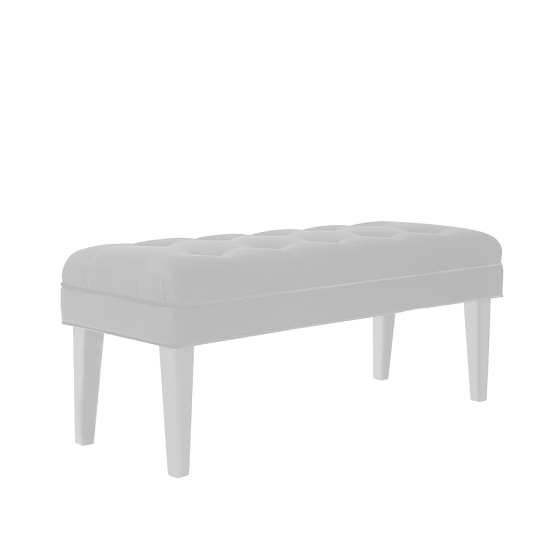 

Банкетка Mellifluous White молочный велюр