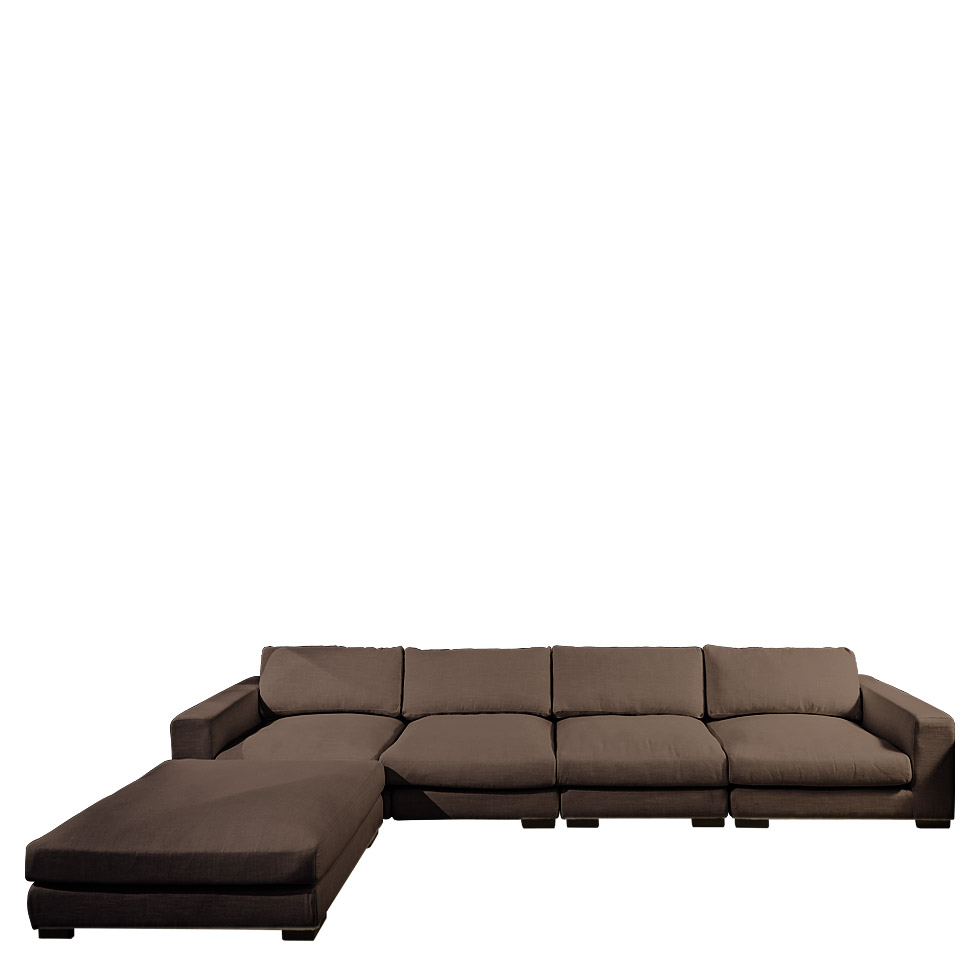 

Диван Timothy Sofa коричневого цвета