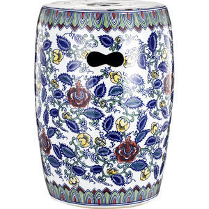 Керамический столик-табурет "Garden Stool Ermitage" в виде барабана